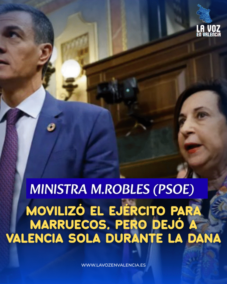 Movilizó el Ejército para Marruecos, pero dejó a Valencia sola durante la DANA